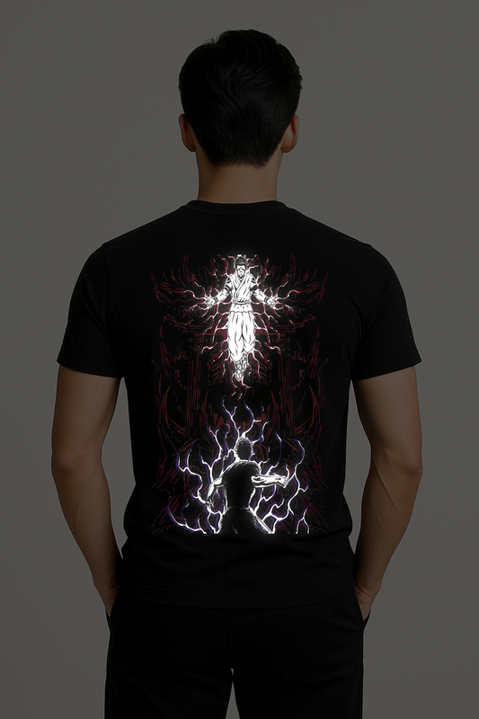 Sukuna vs Gojo Reflective t shirt