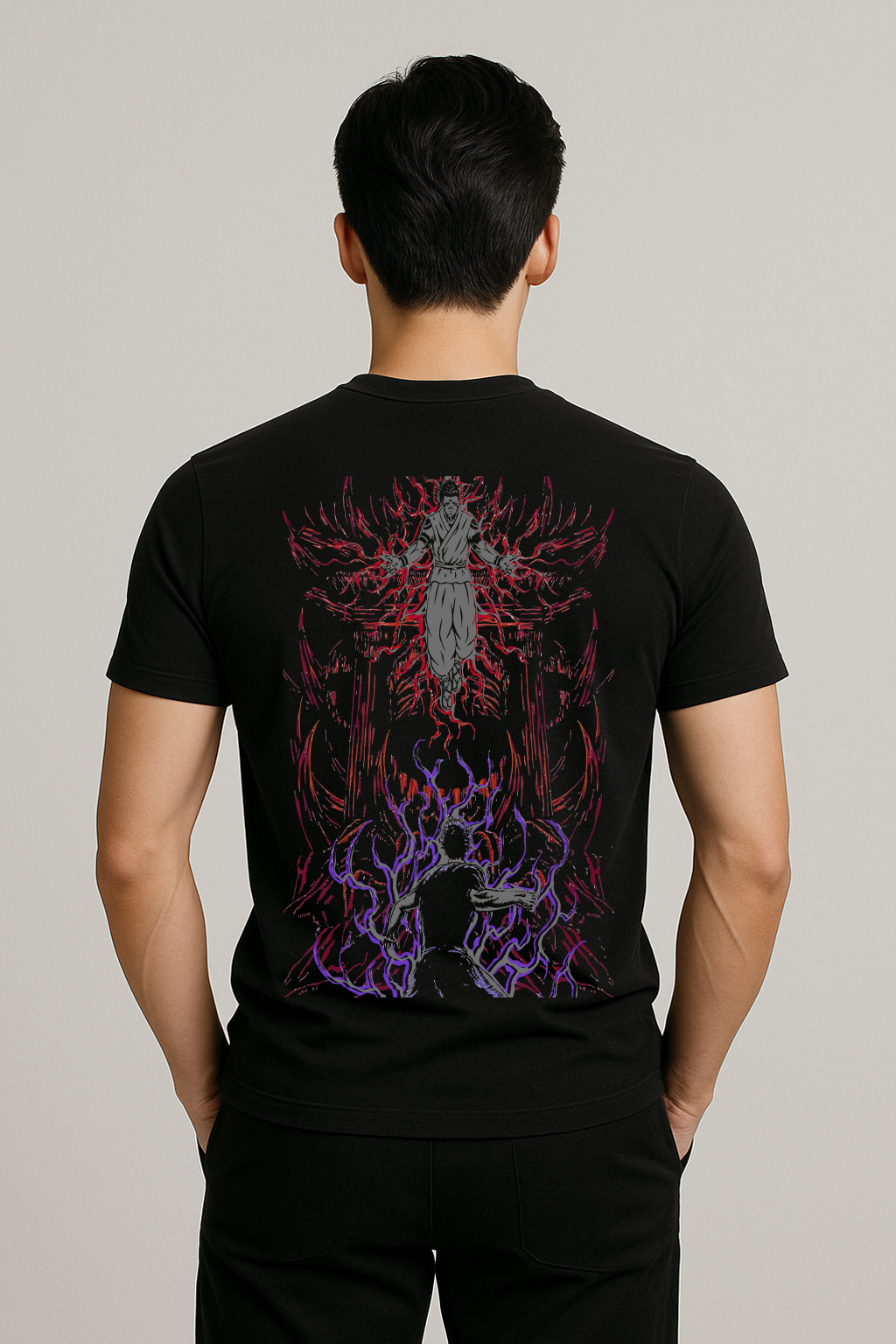 Sukuna vs Gojo Reflective t shirt