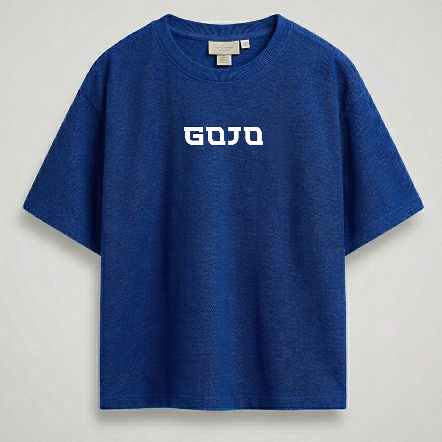 Gojo royal blue Reflective oversize drop shoulder t shirt