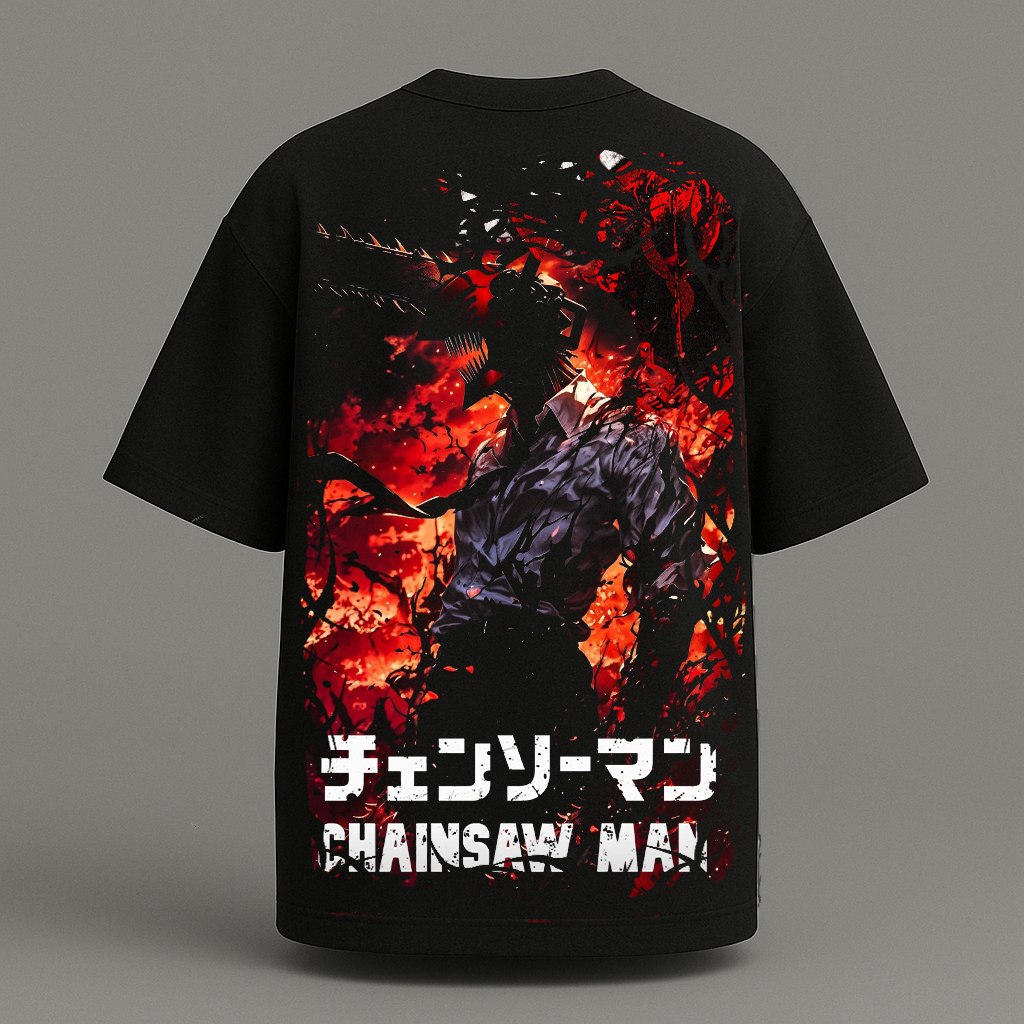 Premium Chainsaw Man oversize t shirt