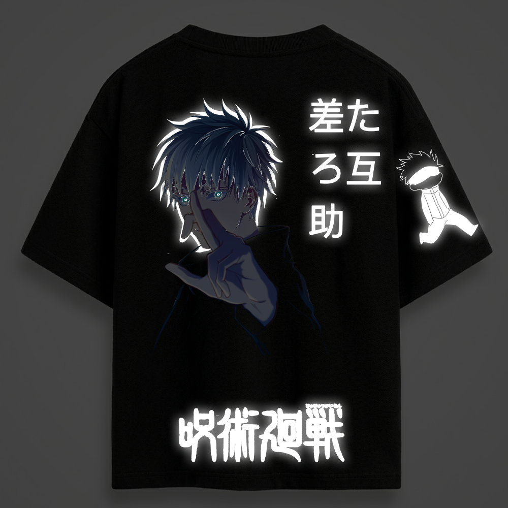 GOJO flagship Reflective oversize drop shoulder t shirt