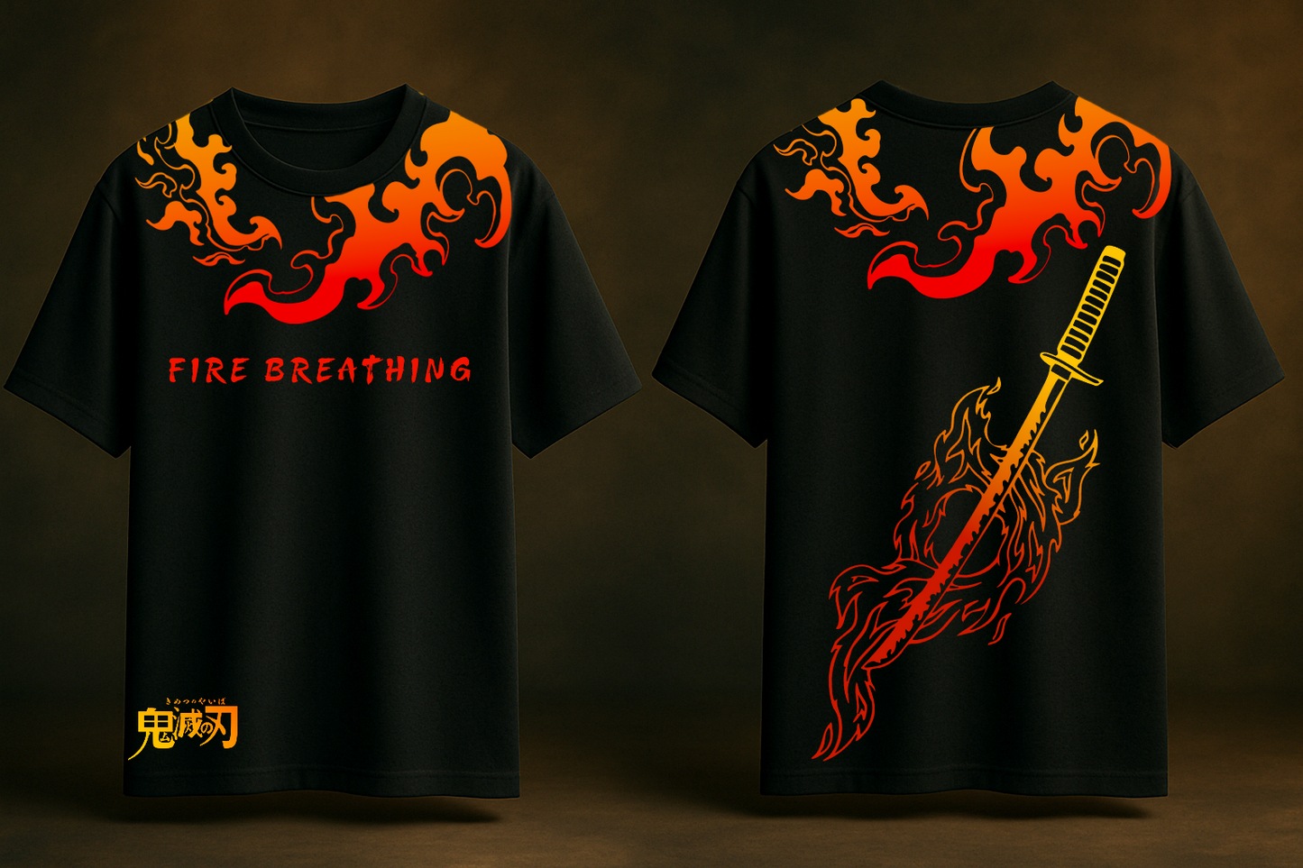 Flame Breathing oversize t shirt