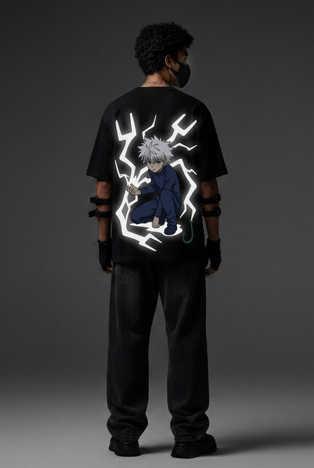 Hunter x Hunter — Killua Godspeed Reflective Oversized T-Shirt