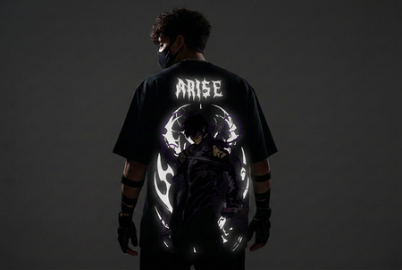 Shadow monarch Reflective oversize drop shoulder t shirt