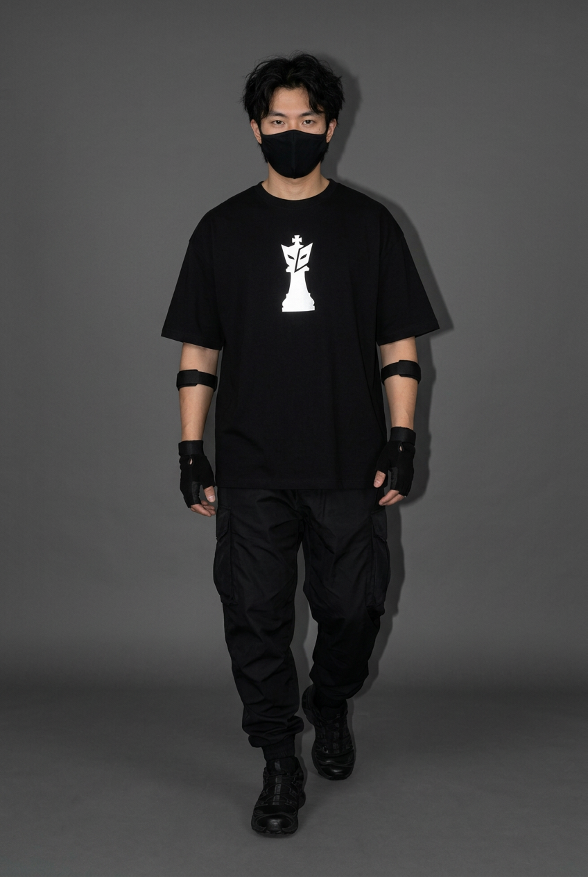 Code Geass — Zero Gambit Reflective Oversized T-Shirt