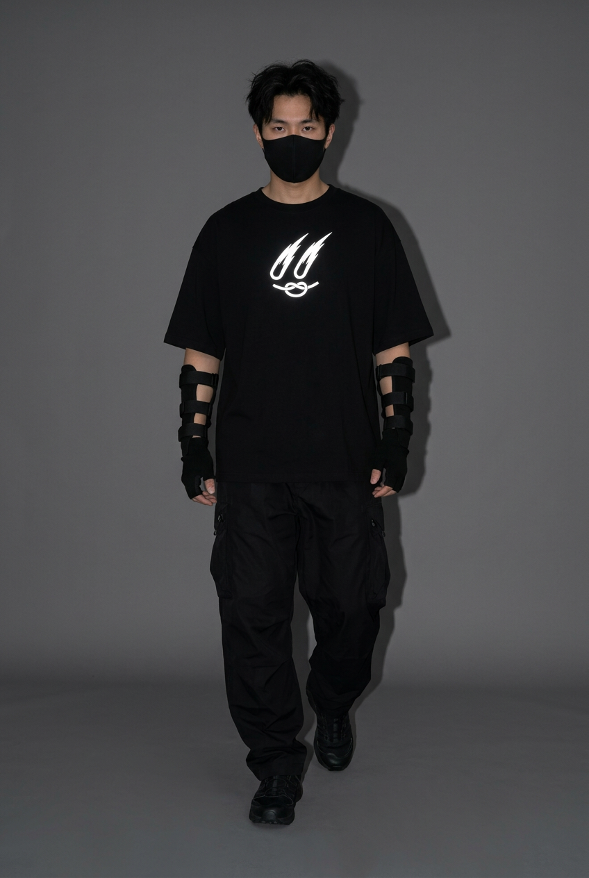 Your Name — Threads Across Time Reflective Oversized T-Shirt