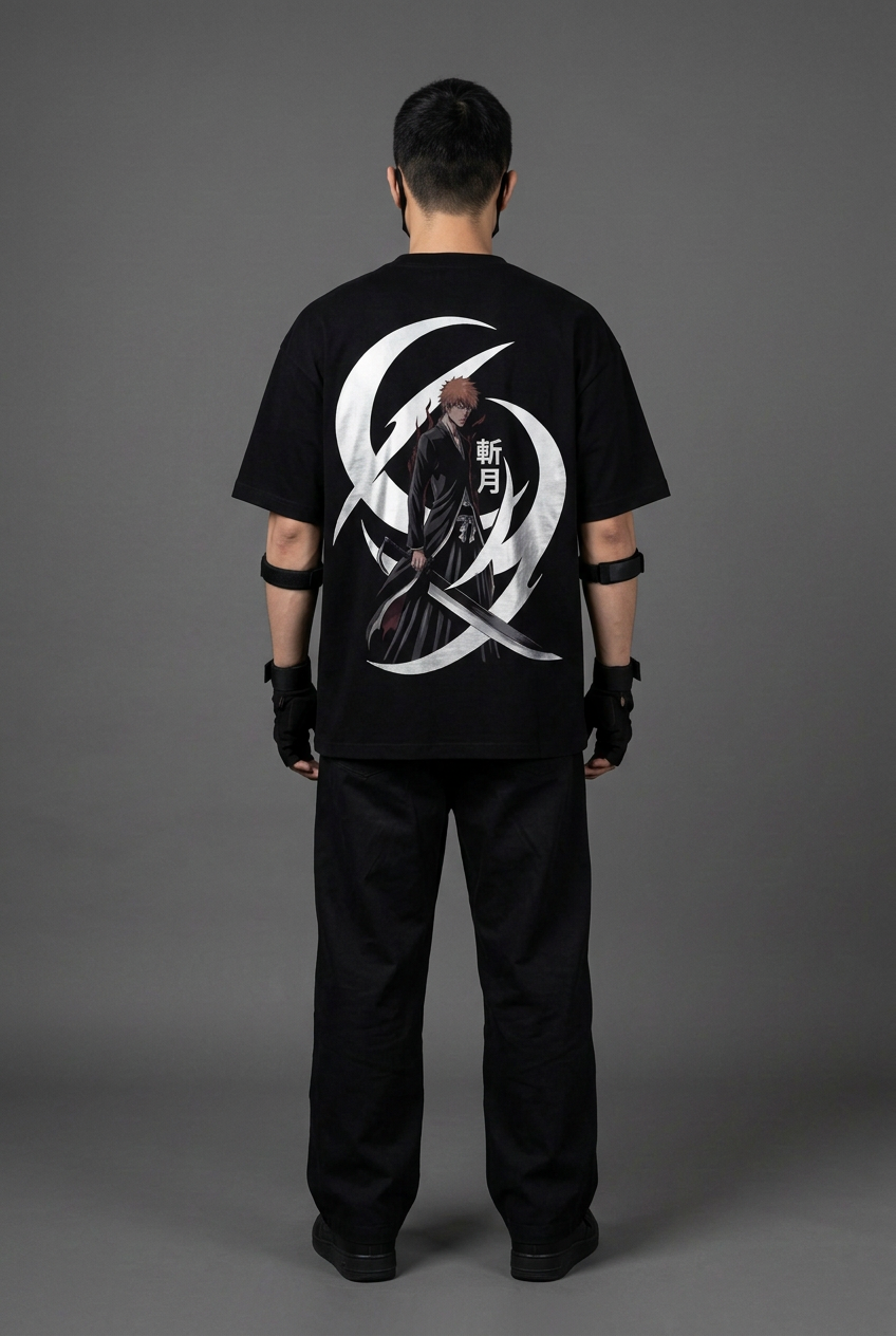 Bleach: Thousand-Year Blood War — Zangetsu Arc Reflective Oversized T-Shirt