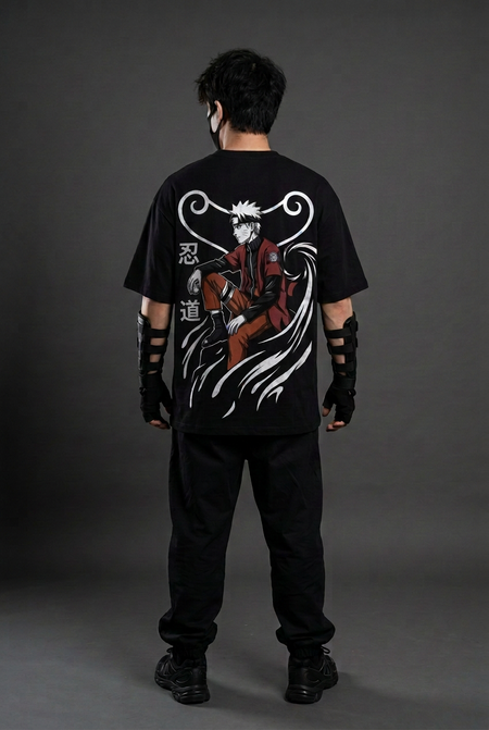 Naruto Shippuden — Sage Current Reflective Oversized T-Shirt