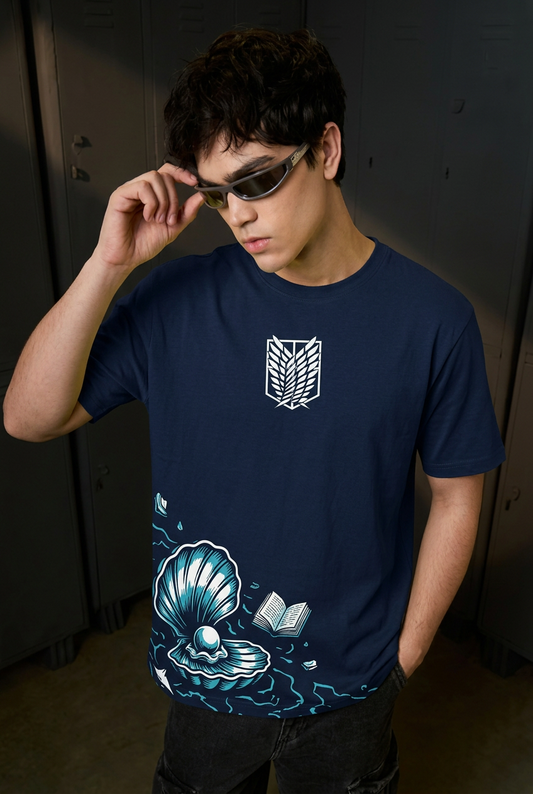 Armin navy regular-fit T-shirt - front view