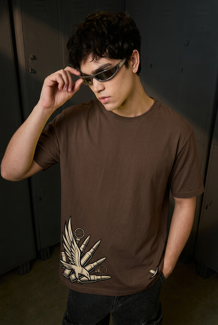 Hawkeye coffee tee - front or design overview
