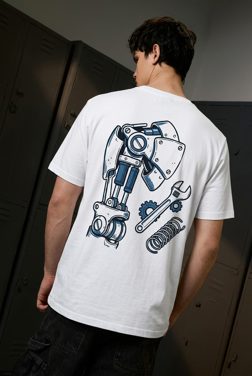 Winry white tee - back or design overview