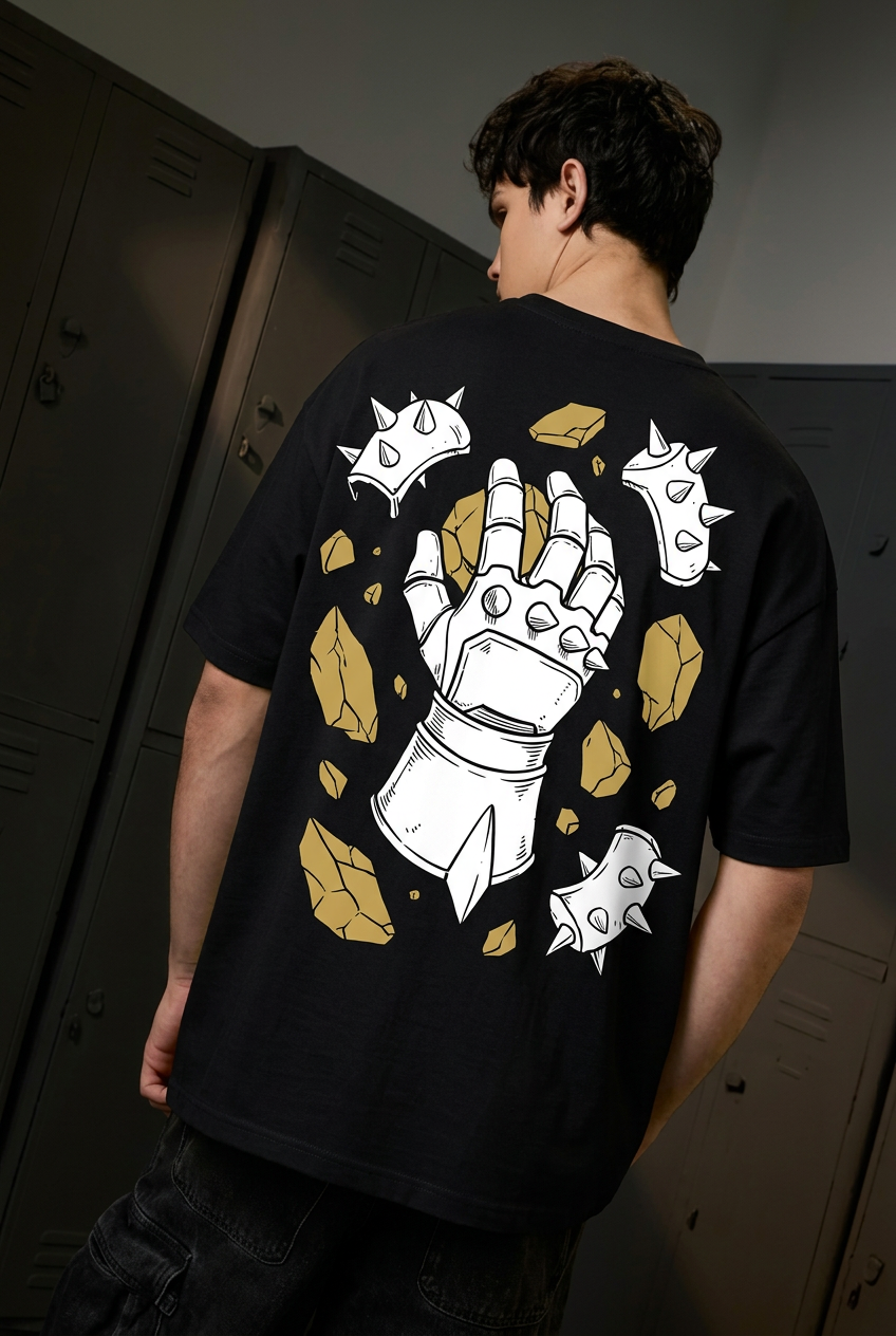 Armstrong black tee - back or design overview