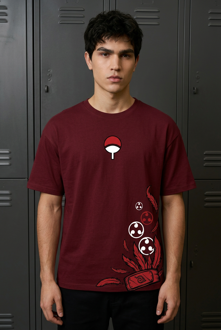 Naruto Itachi sacrifice - maroon Regular T-Shirt - front portrait