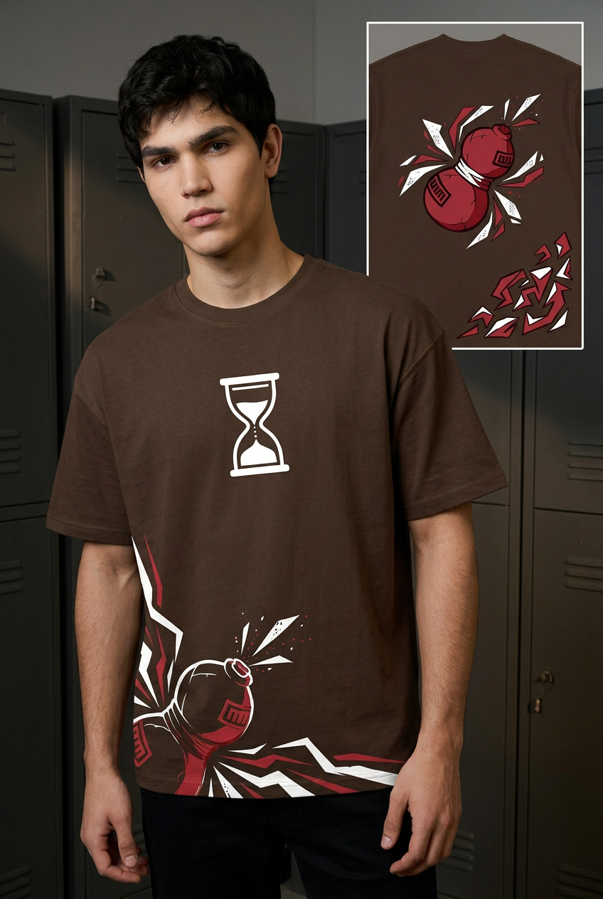 Naruto Gaara protection - coffee brown Regular T-Shirt - front portrait