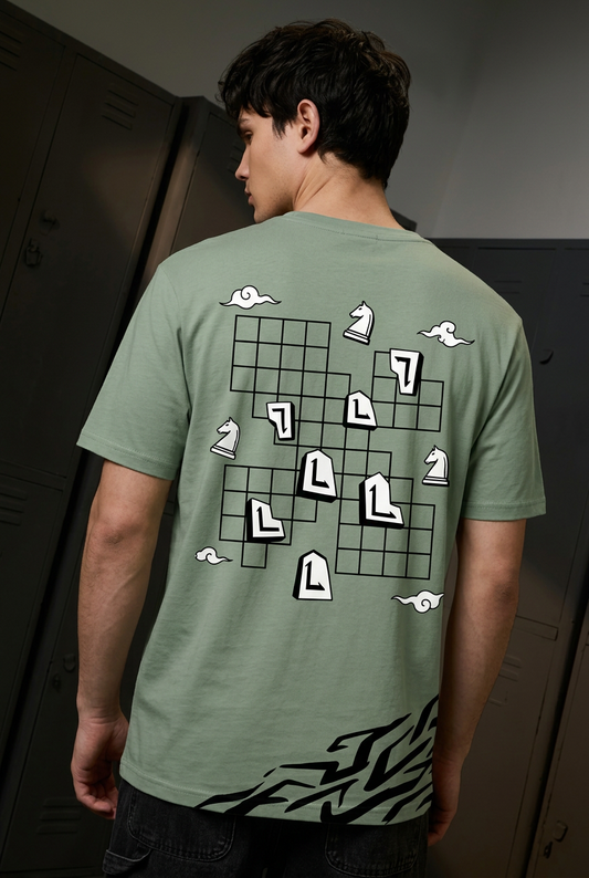 Naruto Shikamaru strategy - green Regular T-Shirt - back three-quarter