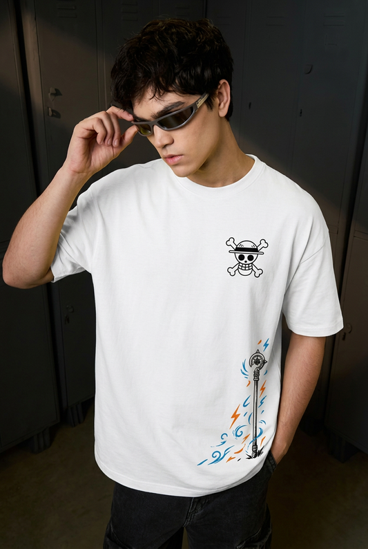 One Piece Nami navigator - white Regular T-Shirt - front pose