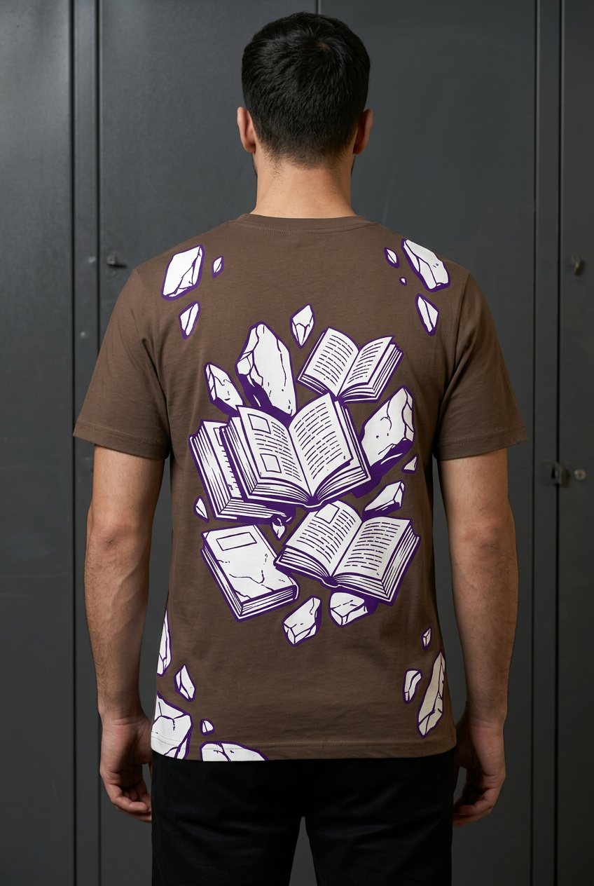 One Piece Robin history - coffee Regular T-Shirt - back detail