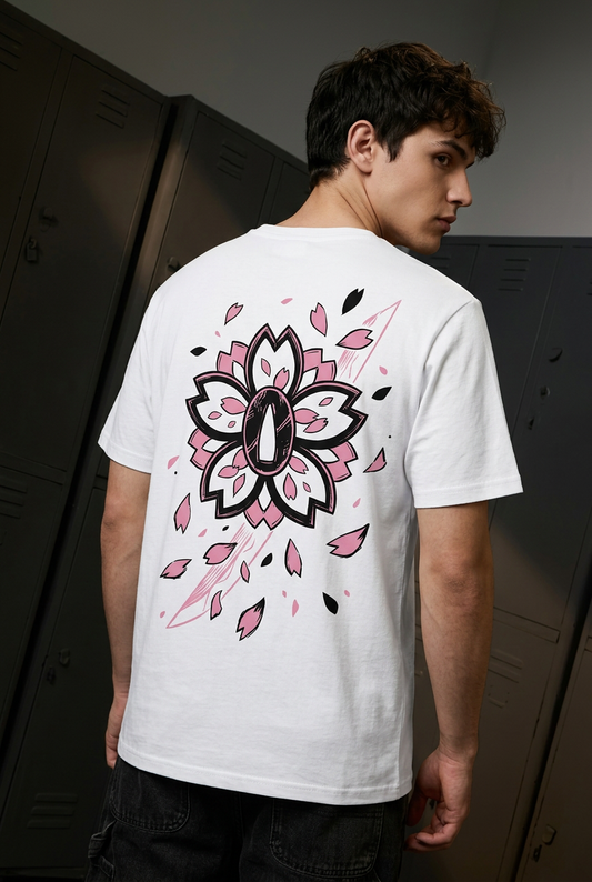 Byakuya white regular-fit T-shirt - back view