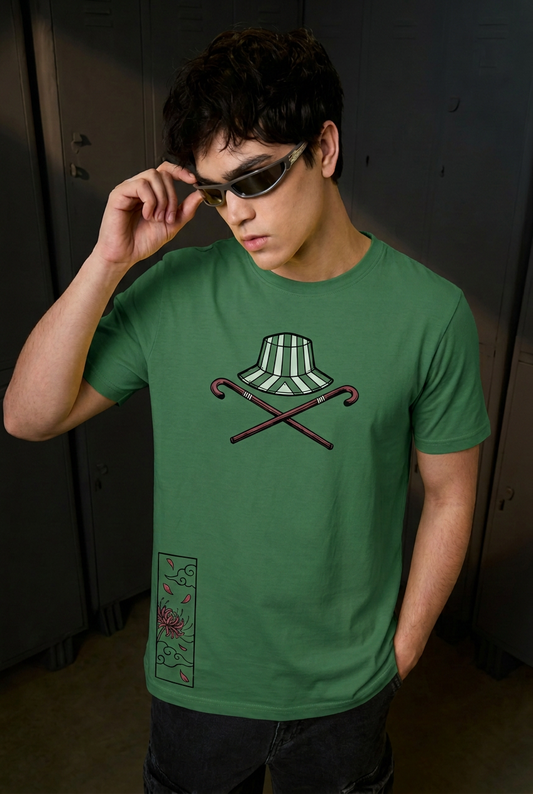 Urahara green regular-fit T-shirt - front view