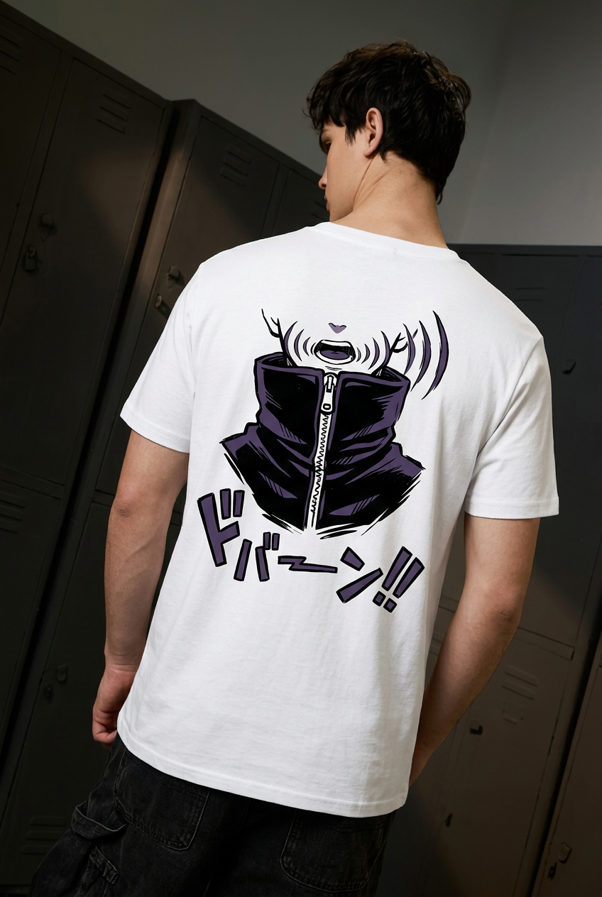 Toge white regular-fit T-shirt - back view