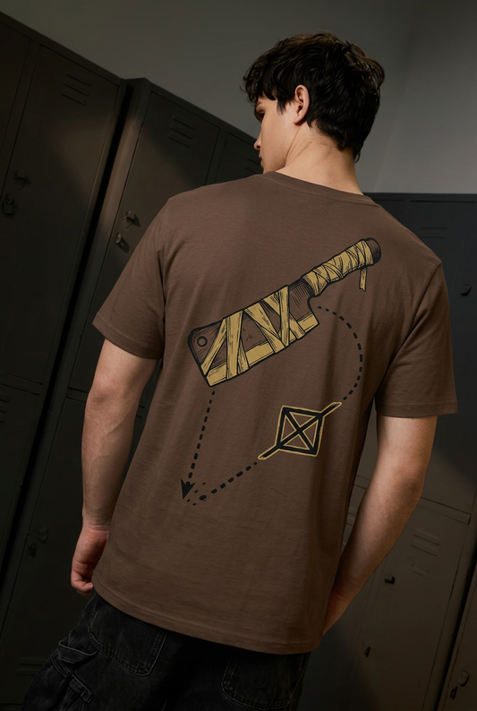 Nanami coffee regular-fit T-shirt - back view