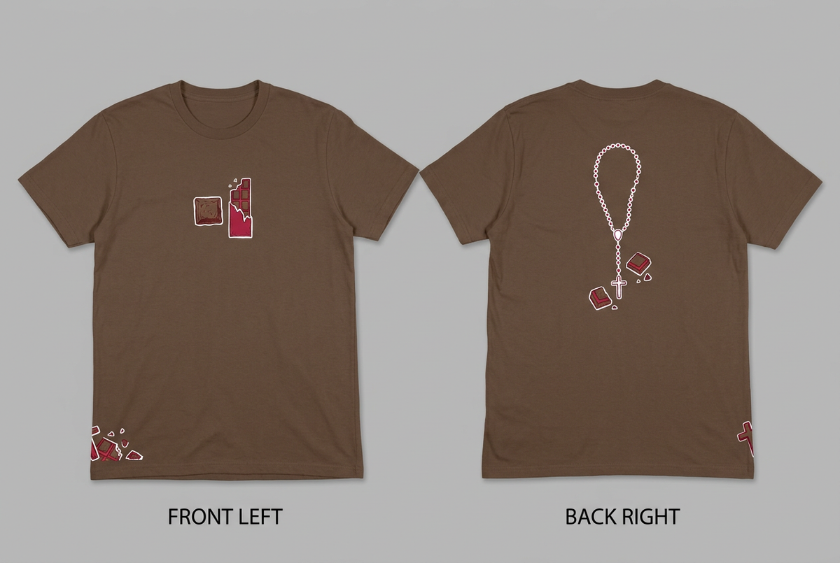 Mello Ambition coffee tee - front or design overview