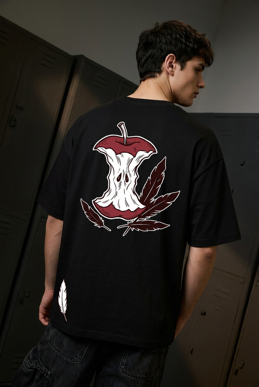 Death Note Ryuk temptation - black Oversized T-Shirt - back