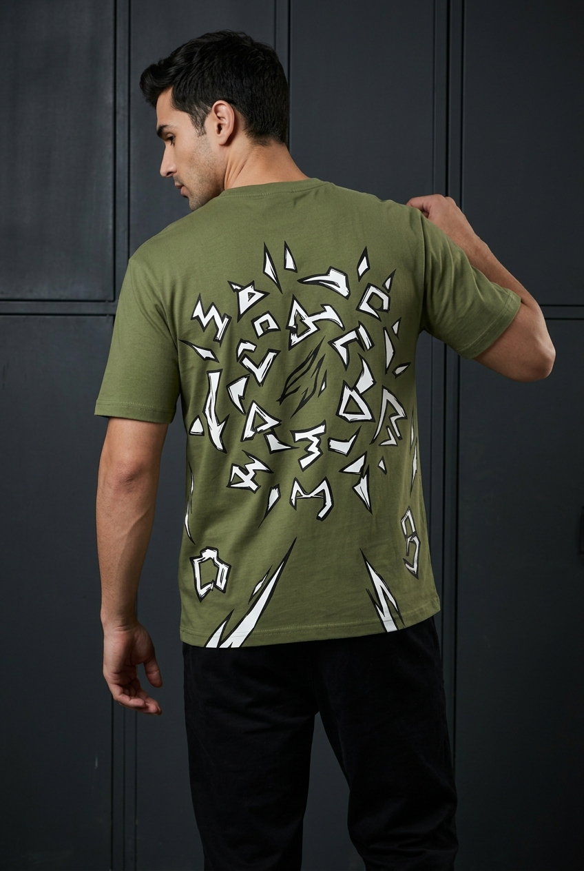 Attack on Titan Erwin sacrifice - green Regular T-Shirt - back view