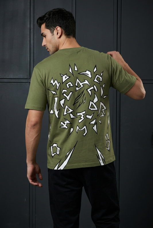 Attack on Titan Erwin sacrifice - green Regular T-Shirt - back view