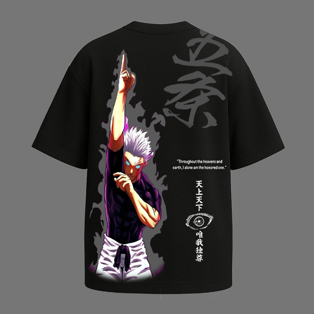 Gojo Reflective oversize drop shoulder t shirt