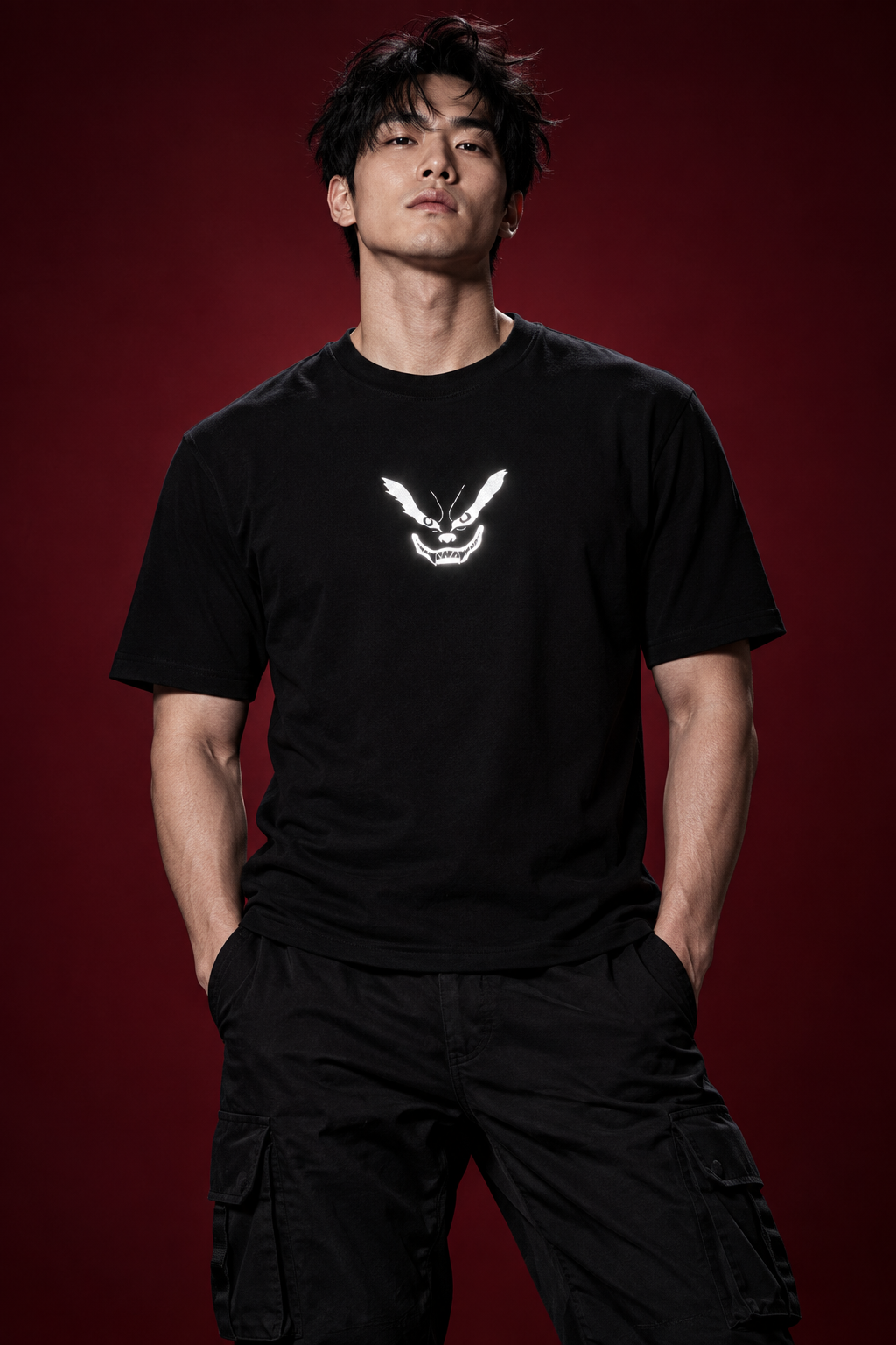 Nine Tails regular-fit reflective front hero