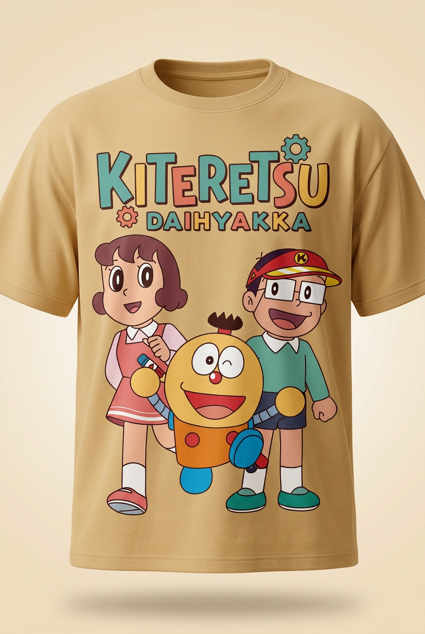 Garment-only Kiteretsu front graphic detail
