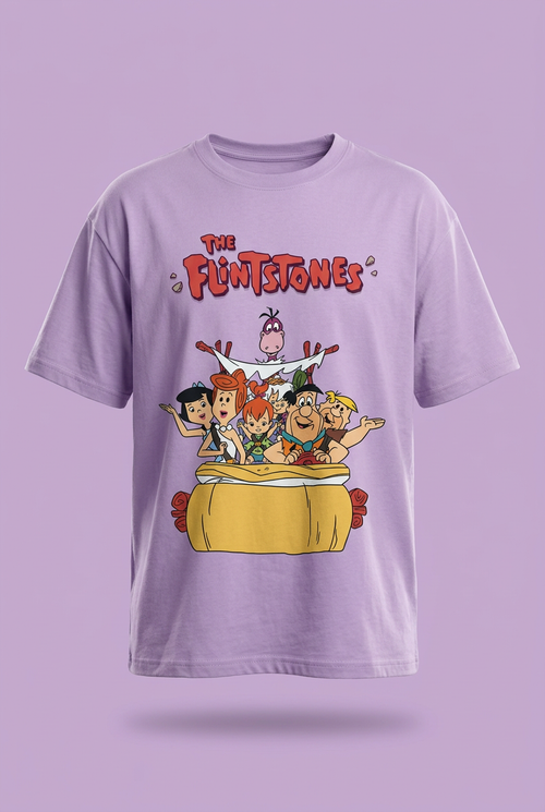 The Flintstones Lavender Graphic Tee
