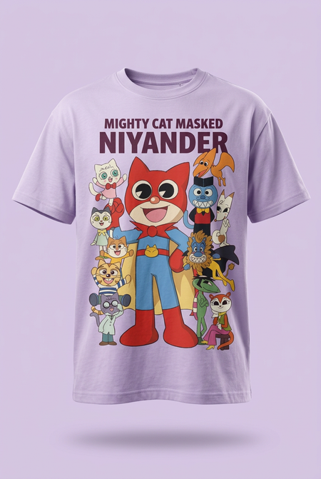 Niyander lavender tee front garment-only mockup