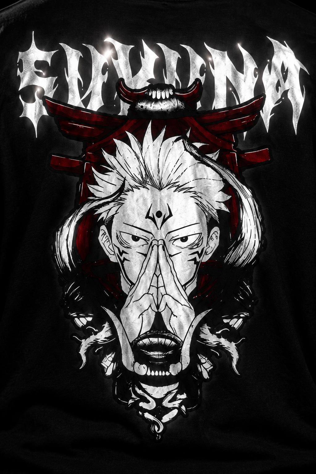 Sukuna reflective print detail