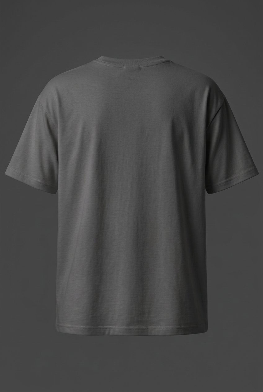 Plain white tee back