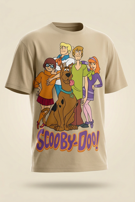 Scooby-Doo Mystery Inc relaxed regular-fit tee angled garment-only view