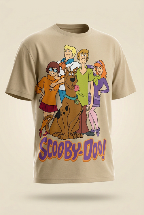 Scooby-Doo Mystery Inc. Sand Beige Graphic Tee