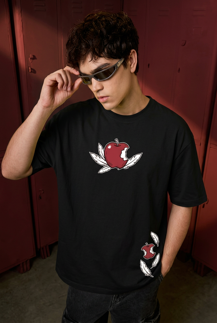 Ryuk black oversized tee front