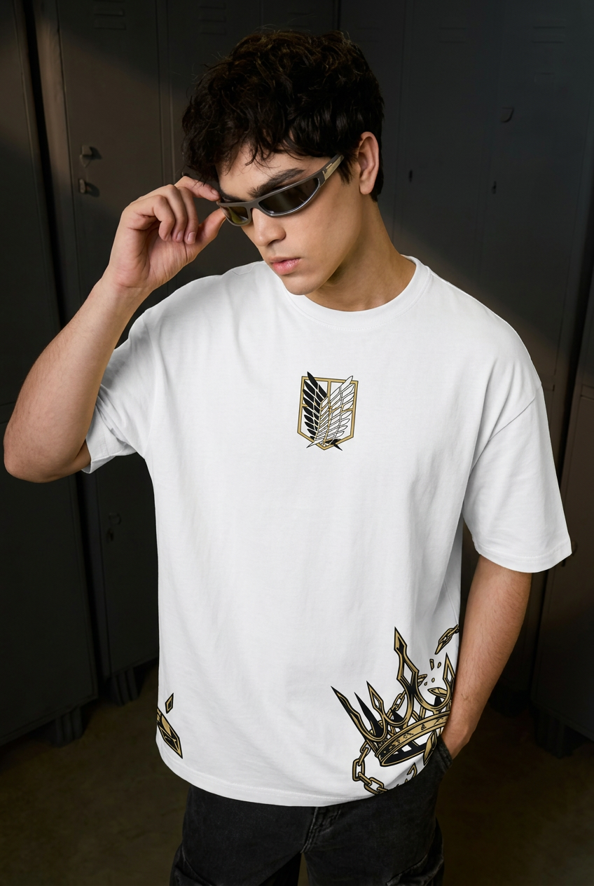 Historia white oversized tee front