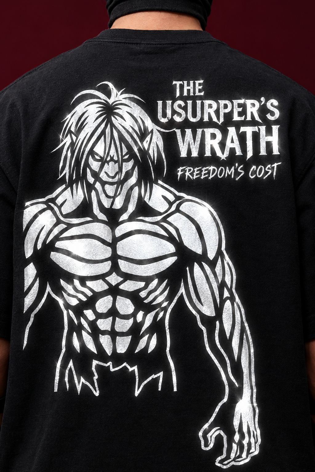 Attack Titan OG reflective print detail