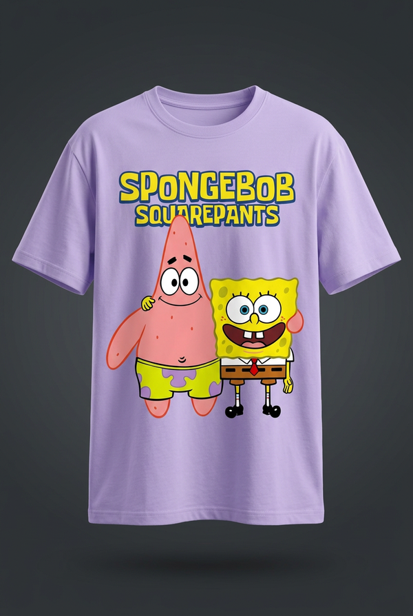 SpongeBob & Patrick Lavender Graphic Tee