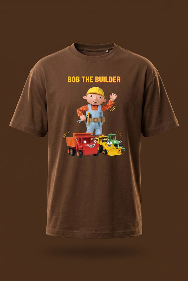 Bob the Builder Coffee Brown Graphic Tee