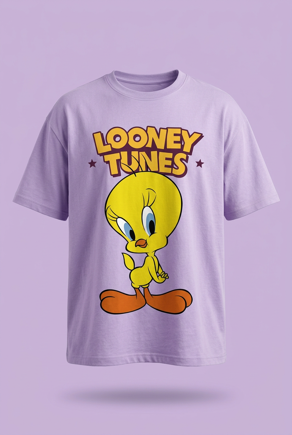 Tweety Looney Tunes Lavender Graphic Tee