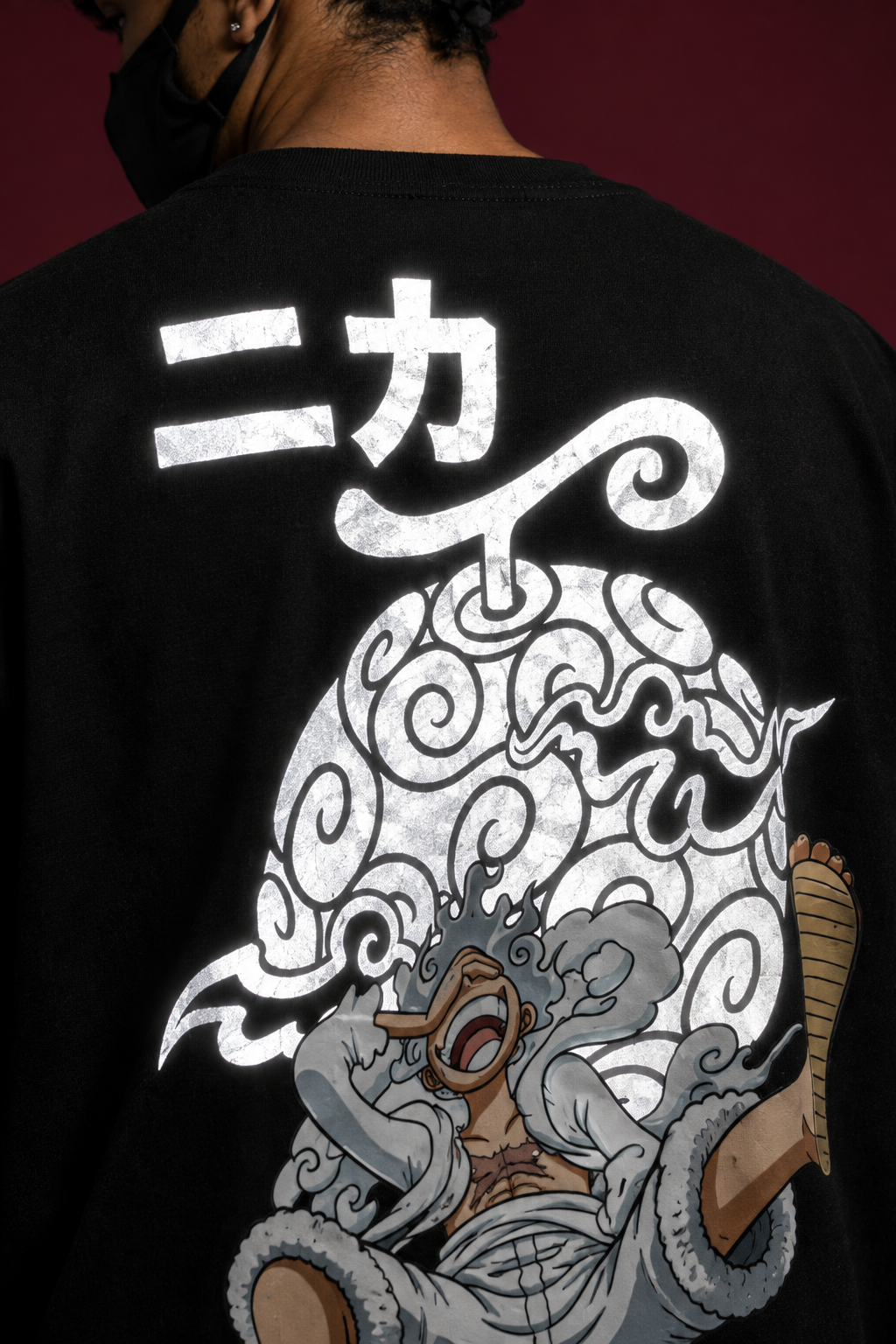Gear 5 reflective print detail