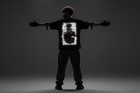 GOJO V2 Reflective oversize drop shoulder t shirt