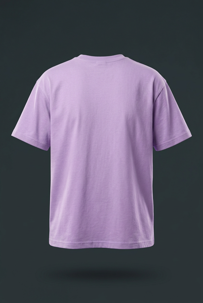 Plain lavender tee back