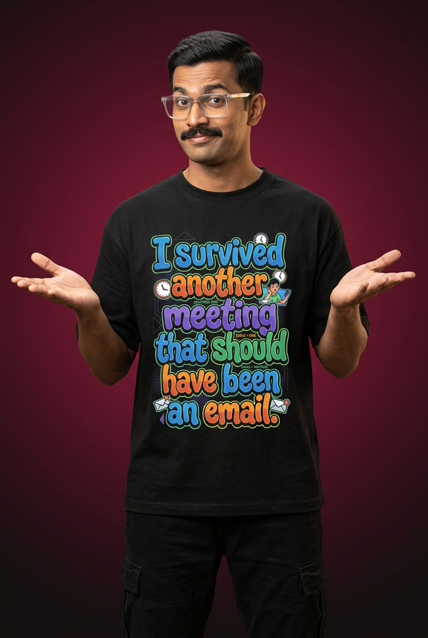 Survived Oversize Drop shoulder t shirt