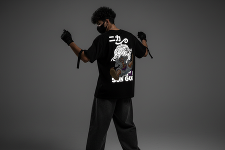 Gear 5Reflective oversize drop shoulder t shirt