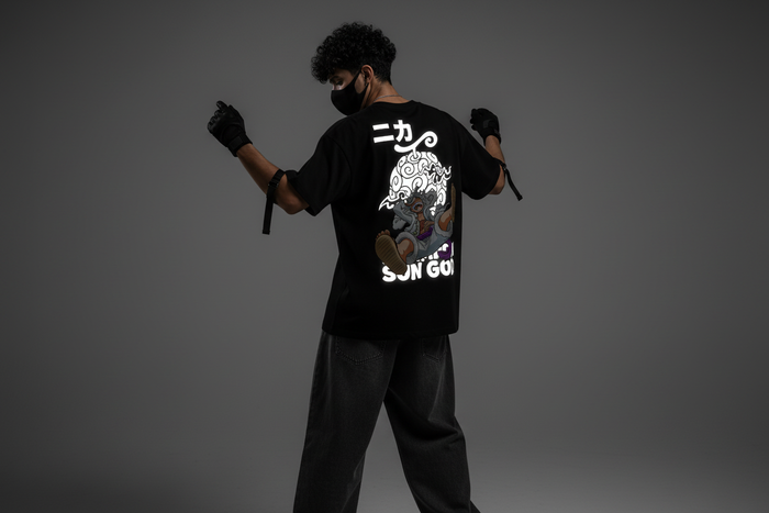 Gear 5Reflective oversize drop shoulder t shirt